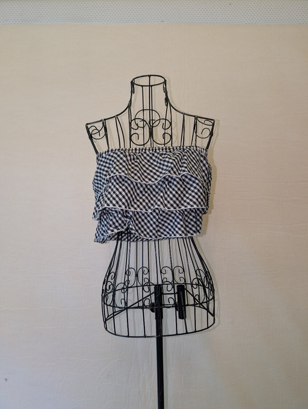 Black & White Checkered "Picnic" Bandeau